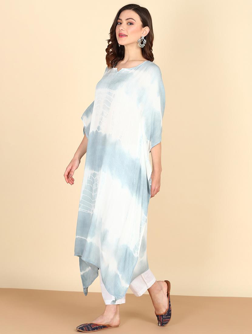 women tie & dye relaxed fit kaftan tunic - 20906625 - Standard Image - 2