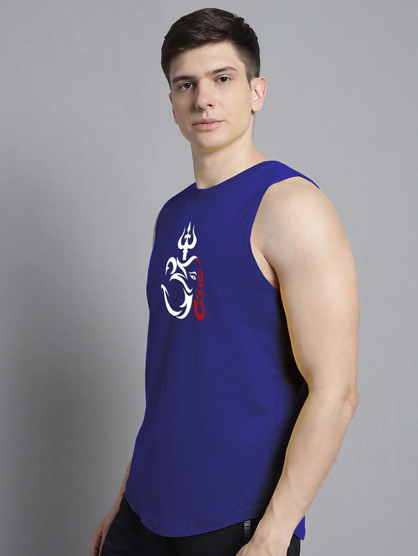 blue cotton vest - 20906801 -  Standard Image - 2