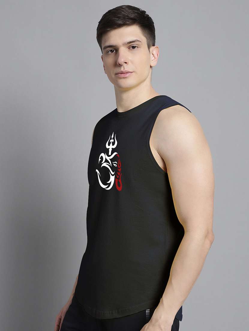 dral blue cotton vest - 20906802 - Standard Image - 2