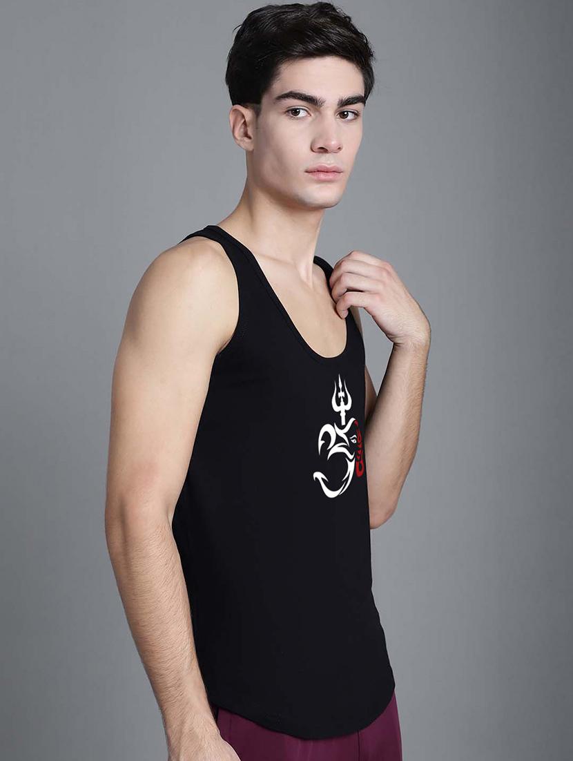 black cotton vest - 20906807 - Standard Image - 2