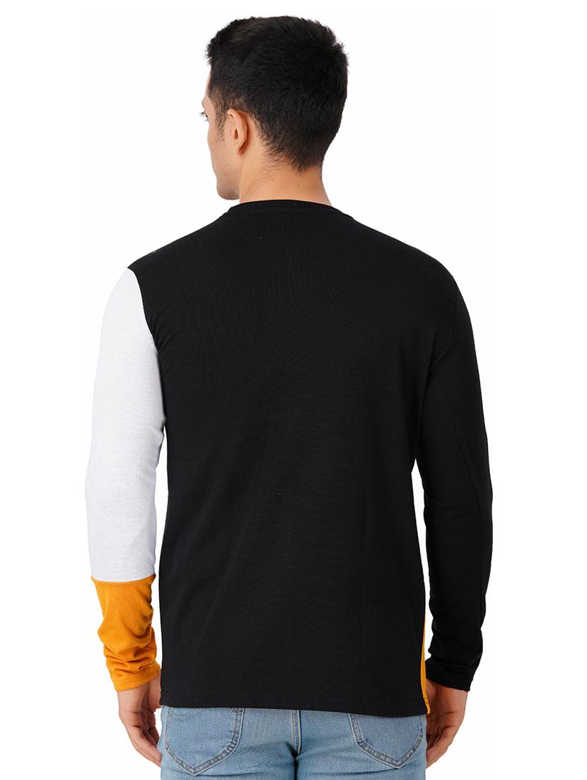 men round neck color block t-shirt - 20910246 - Standard Image - 2