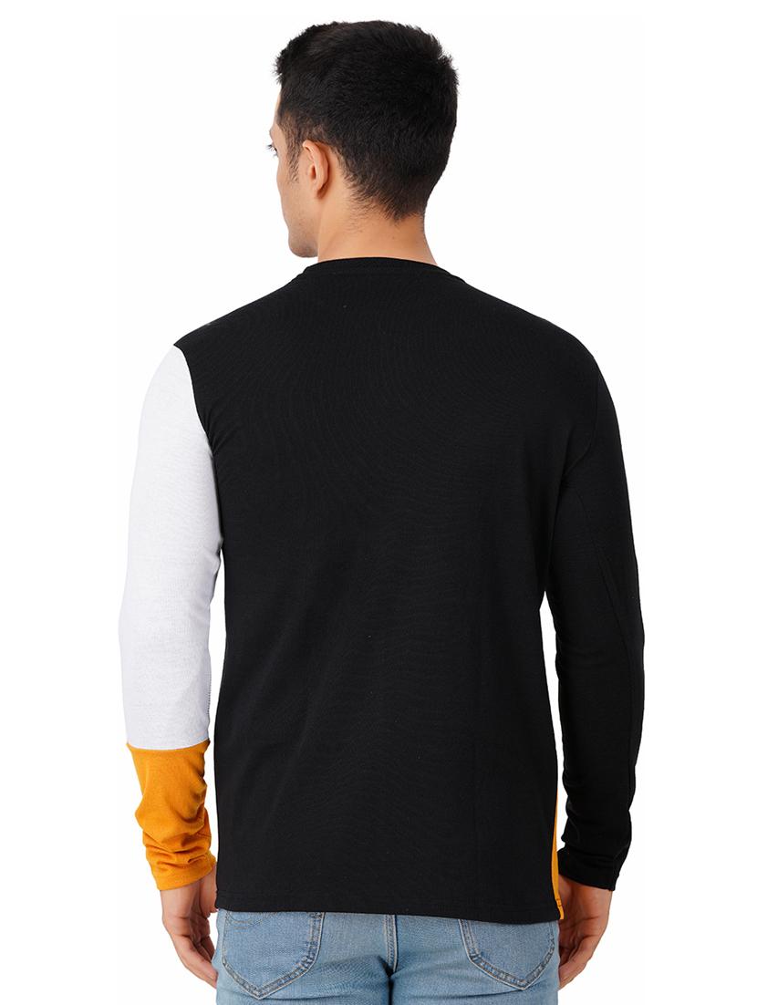 men round neck color block t-shirt - 20910247 - Standard Image - 2
