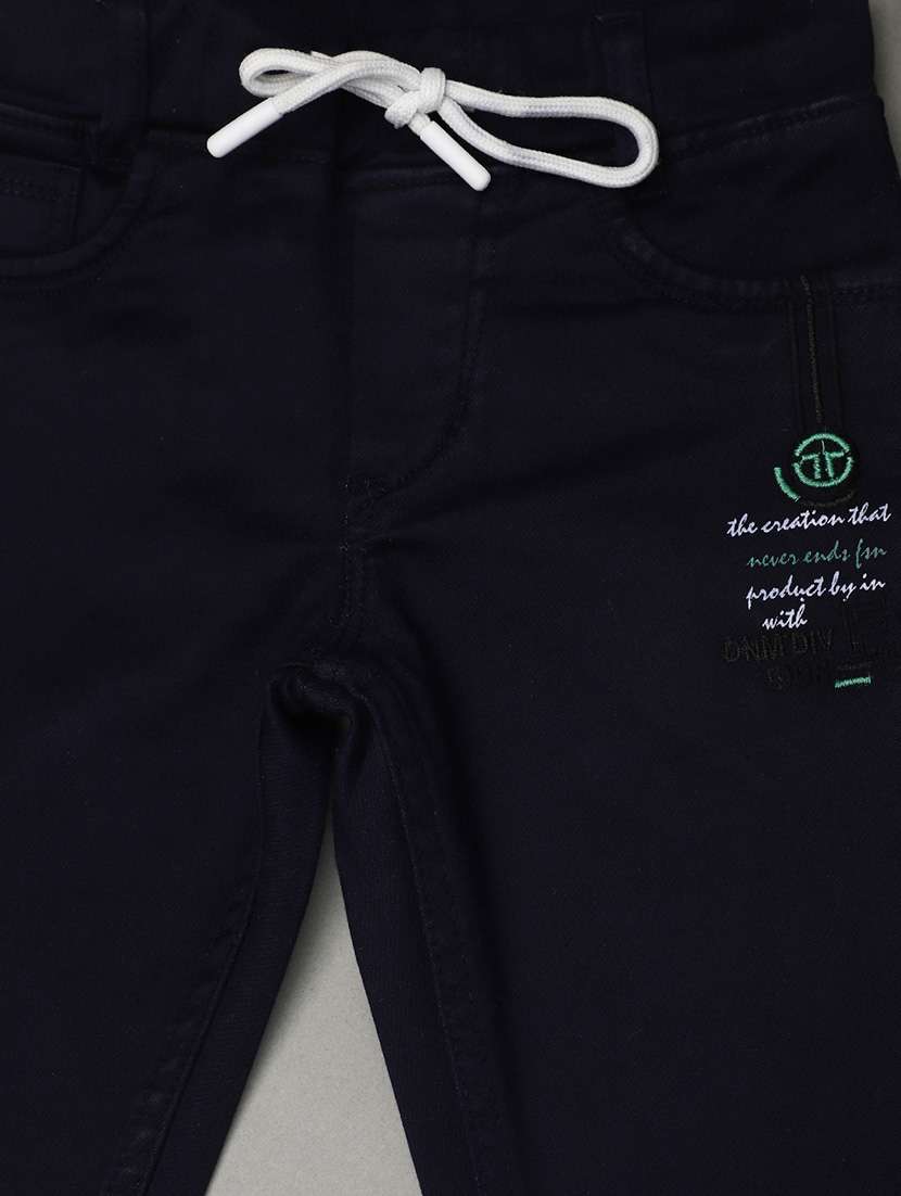 solid black detailed denim jeans - 20911782 -  Standard Image - 2