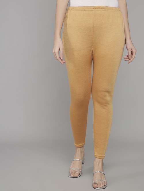 women high rise solid woolen legging - 20912163 -  Standard Image - 0