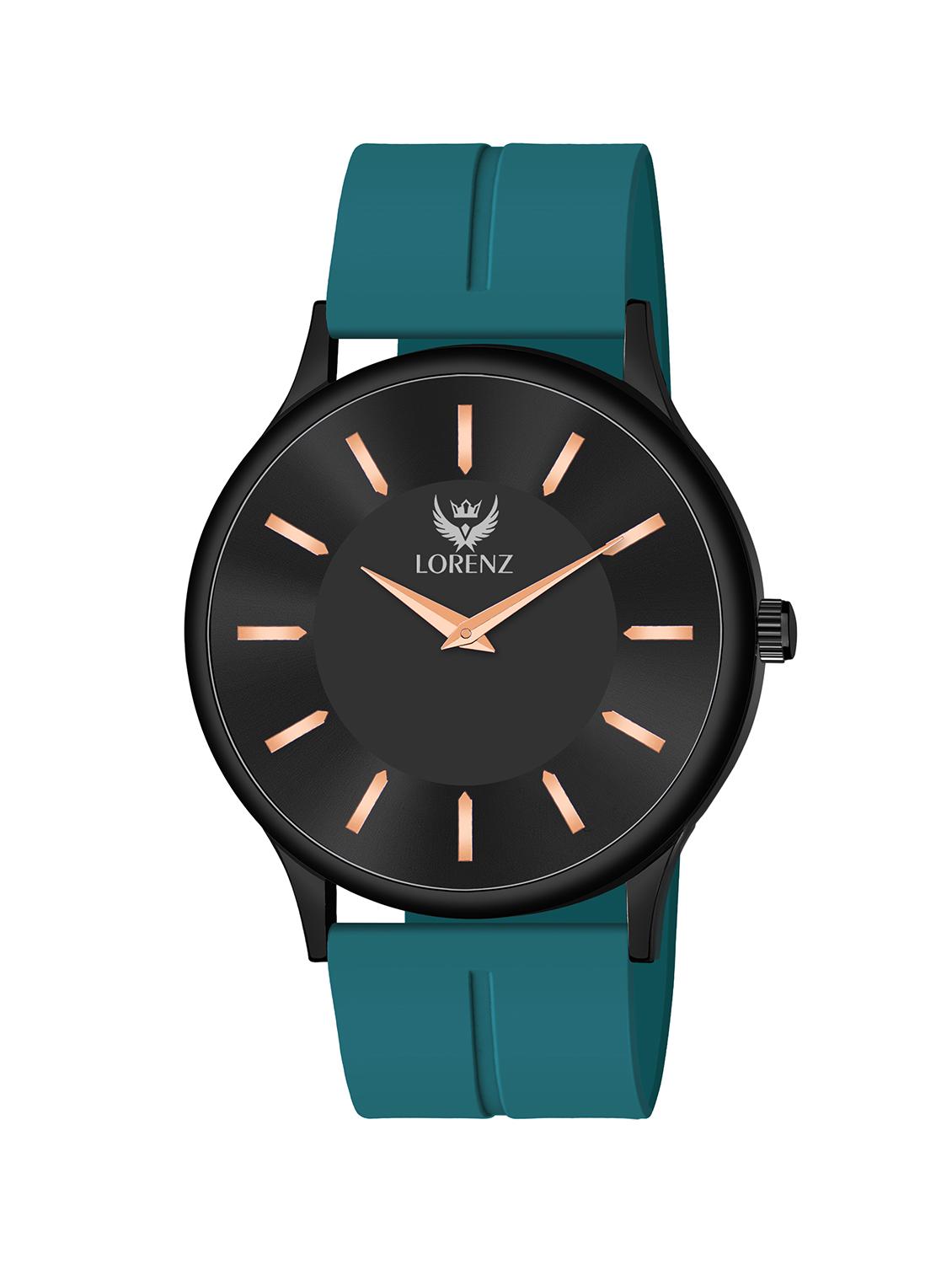 lorenz slim case analog watch with blue magnetic lock strap | watch for men | mk-4062r - 20912206 -  Zoom Image - 0