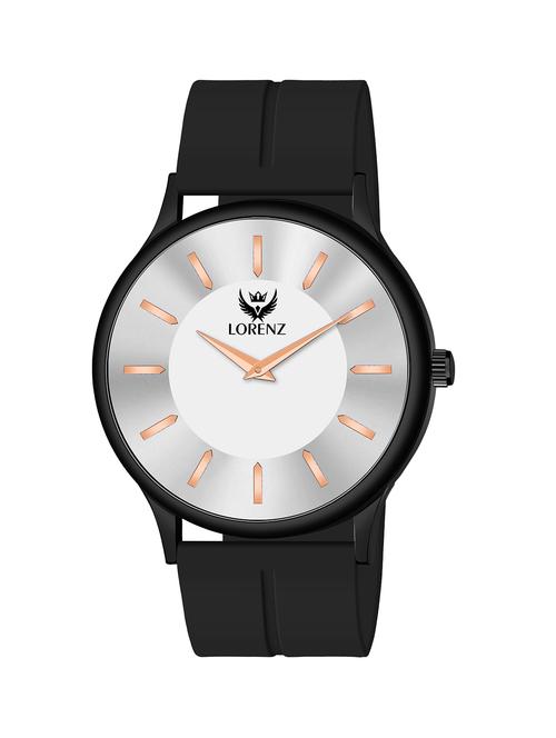 lorenz slim case analog watch with black magnetic lock strap | watch for men | mk-4065r - 20912209 -  Standard Image - 0