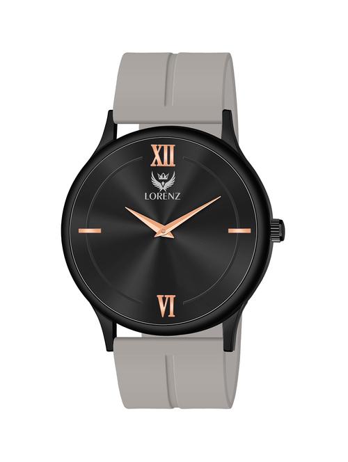 lorenz slim case analog watch with white magnetic lock strap | watch for men | mk-4073r - 20912218 - Standard Image - 0