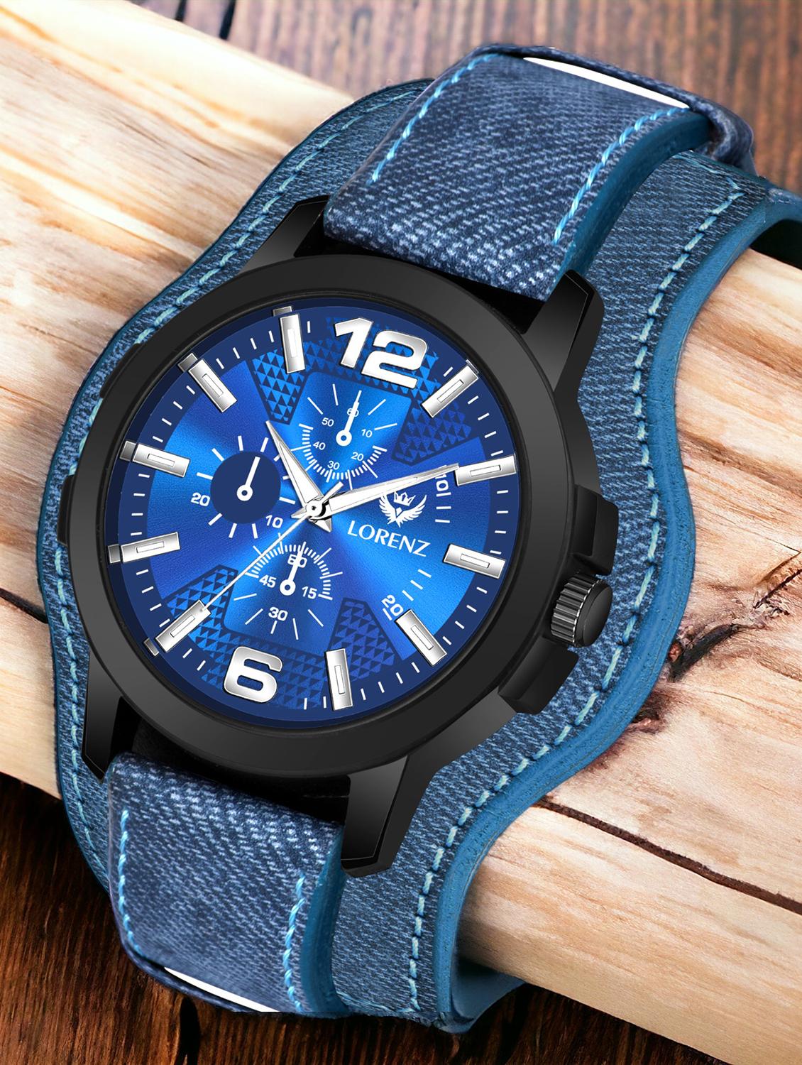 lorenz two-in-one detachable bracelet strap analogue watch for men | watch for boys (blue) | mk-4078r - 20912222 - Zoom Image - 0
