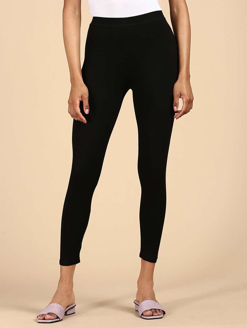 women solid cotton legging - 20912246 - Zoom Image - 0