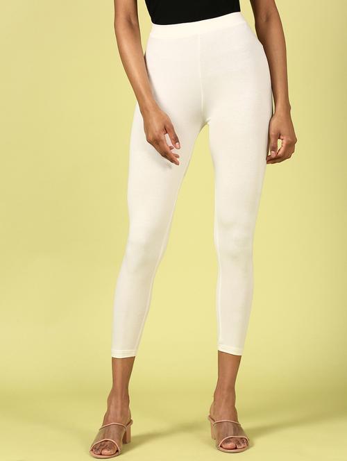 women solid cotton legging - 20912252 - Standard Image - 0