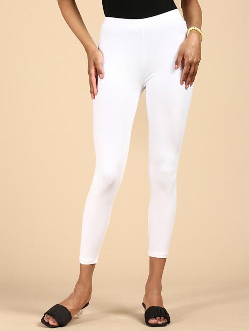 women solid cotton legging - 20912254 - Standard Image - 0
