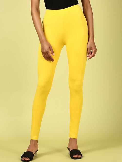 women solid ankle lenght legging - 20912265 - Standard Image - 0