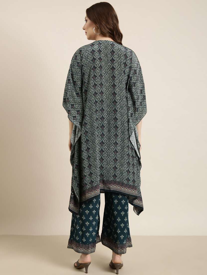 women paisley printed kaftan palazzo co-ords set - 20913396 - Standard Image - 2