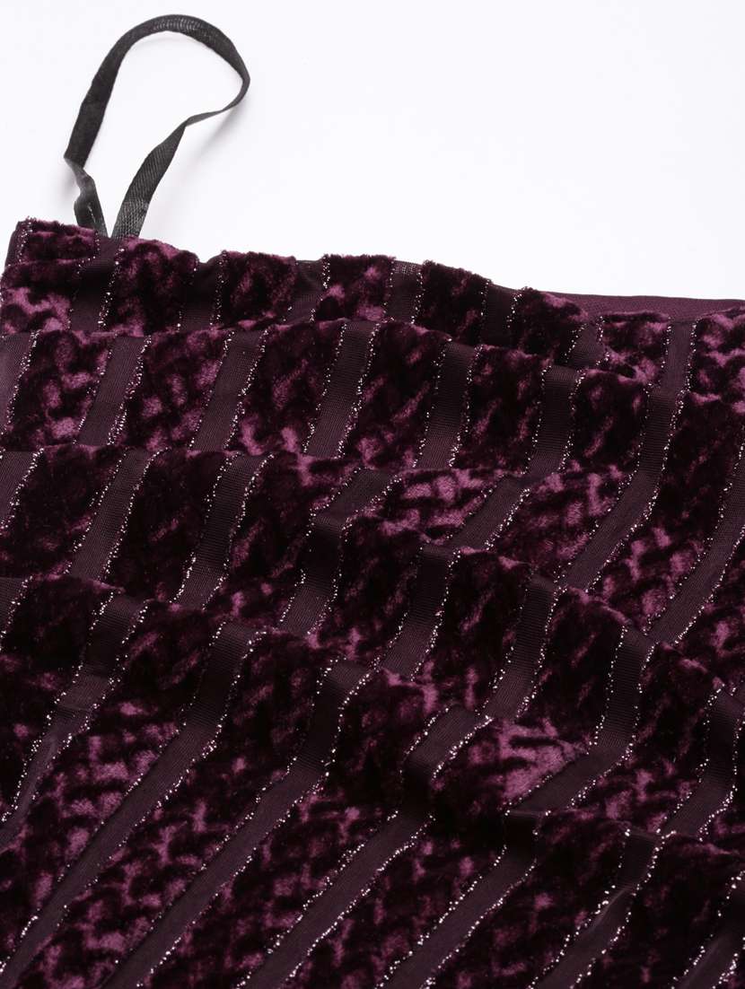 women purple self-designed bodycon dress - 20915725 -  Standard Image - 7