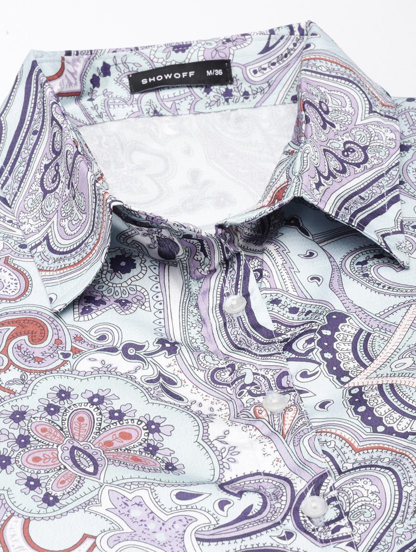 women printed collared shirt dress - 20915733 - Standard Image - 7