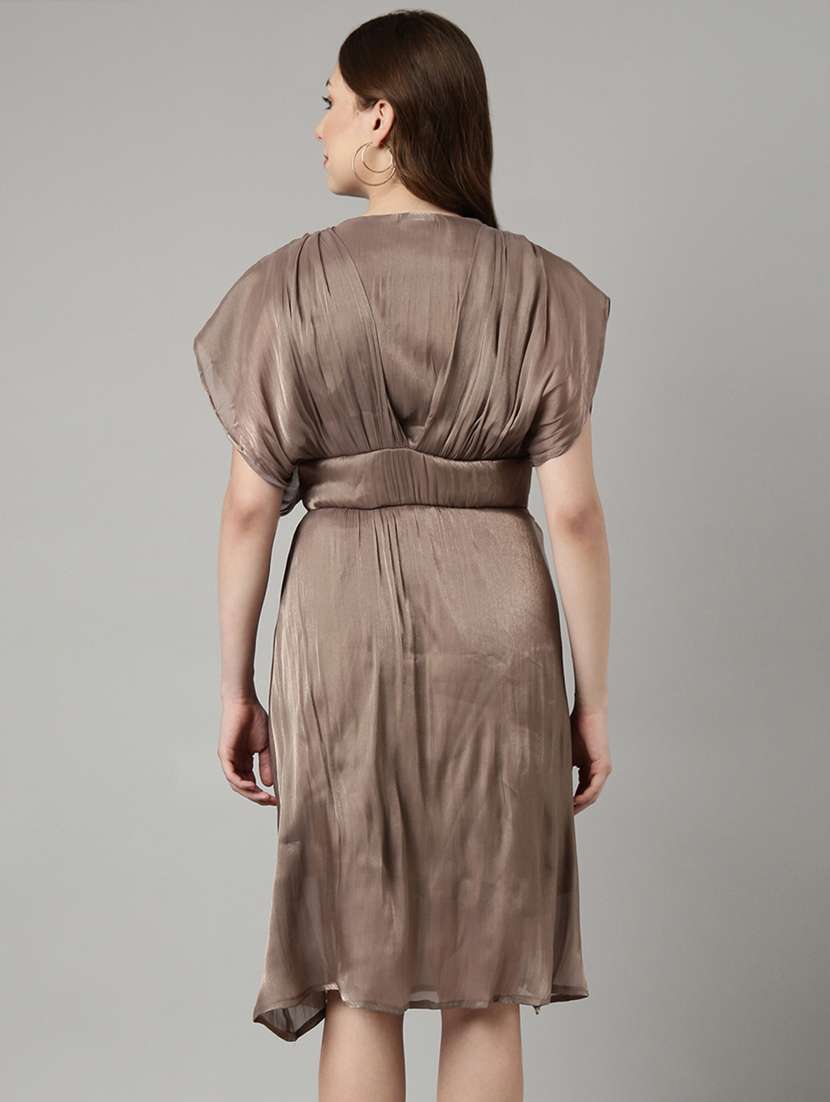 women solid batwing a-line dress - 20915745 -  Standard Image - 2