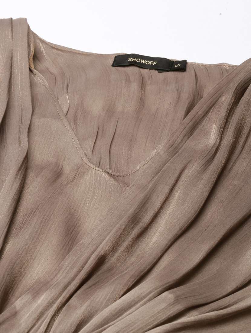 women solid batwing a-line dress - 20915745 -  Standard Image - 7