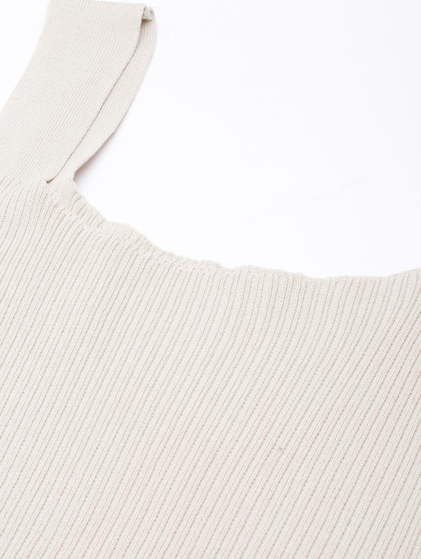 women beige solid a-line dress - 20915748 - Standard Image - 7