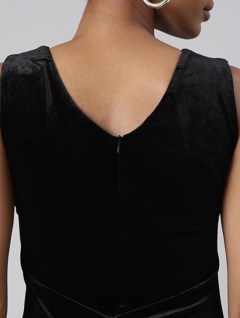 women solid sleeveless sheath dress - 20915757 - Standard Image - 7