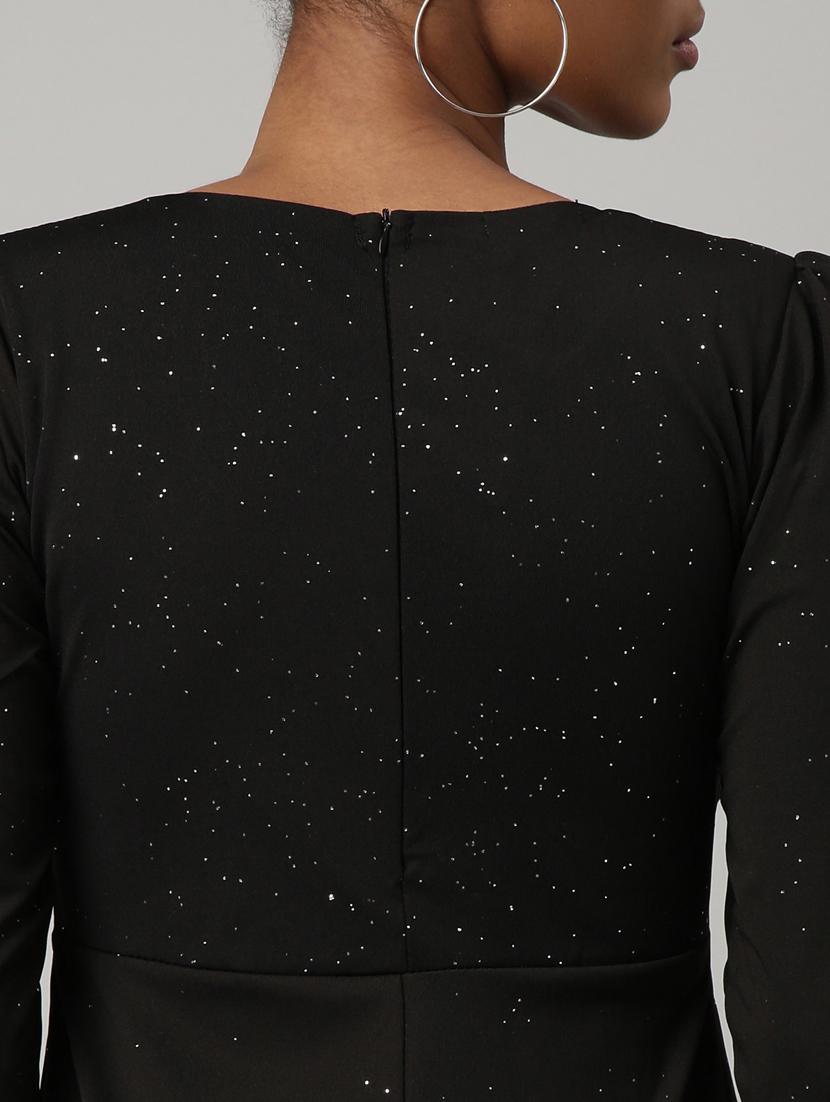 women black self-designed a-line dress - 20915791 - Standard Image - 7