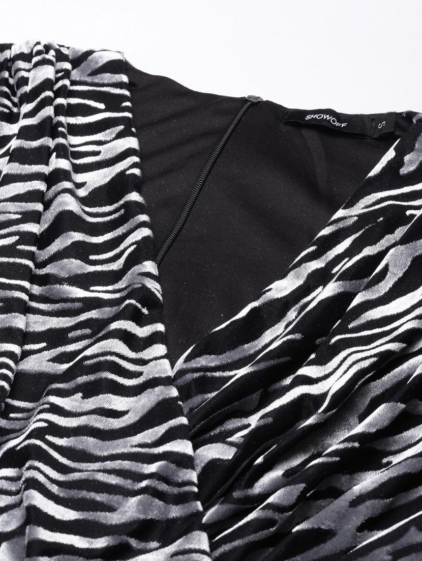 women grey animal printed bodycon dress - 20915796 - Standard Image - 7