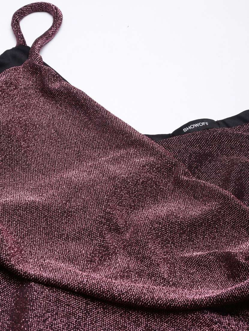 women mauve self-designed bodycon dress - 20915807 -  Standard Image - 7