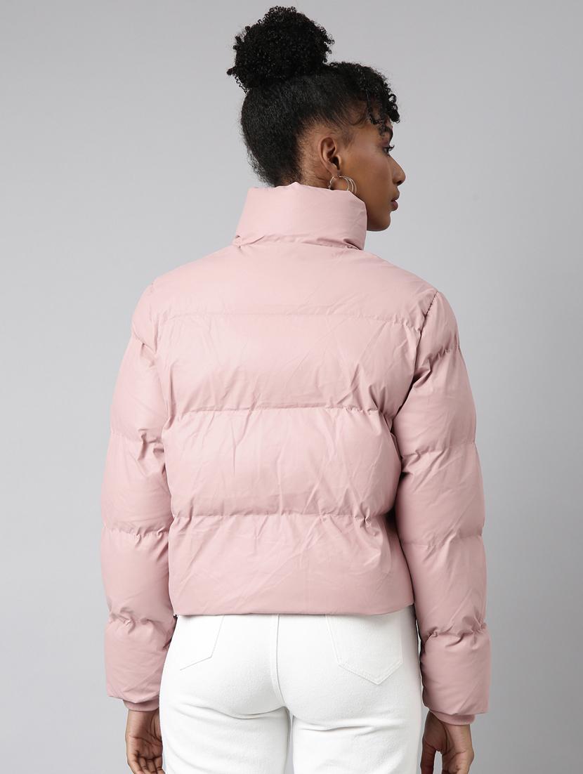 peach nylon quilted jacket - 20917073 - Standard Image - 2
