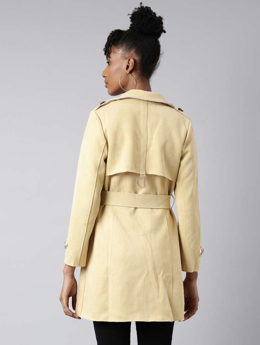 yellow suede long coat - 20917111 -  Standard Image - 2