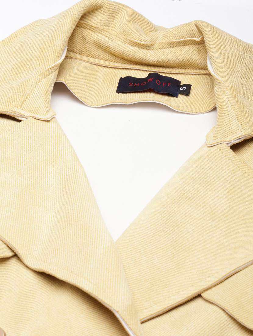 yellow suede long coat - 20917111 -  Standard Image - 7