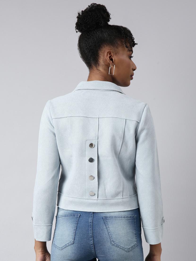 blue suede regular jacket - 20917118 - Standard Image - 2