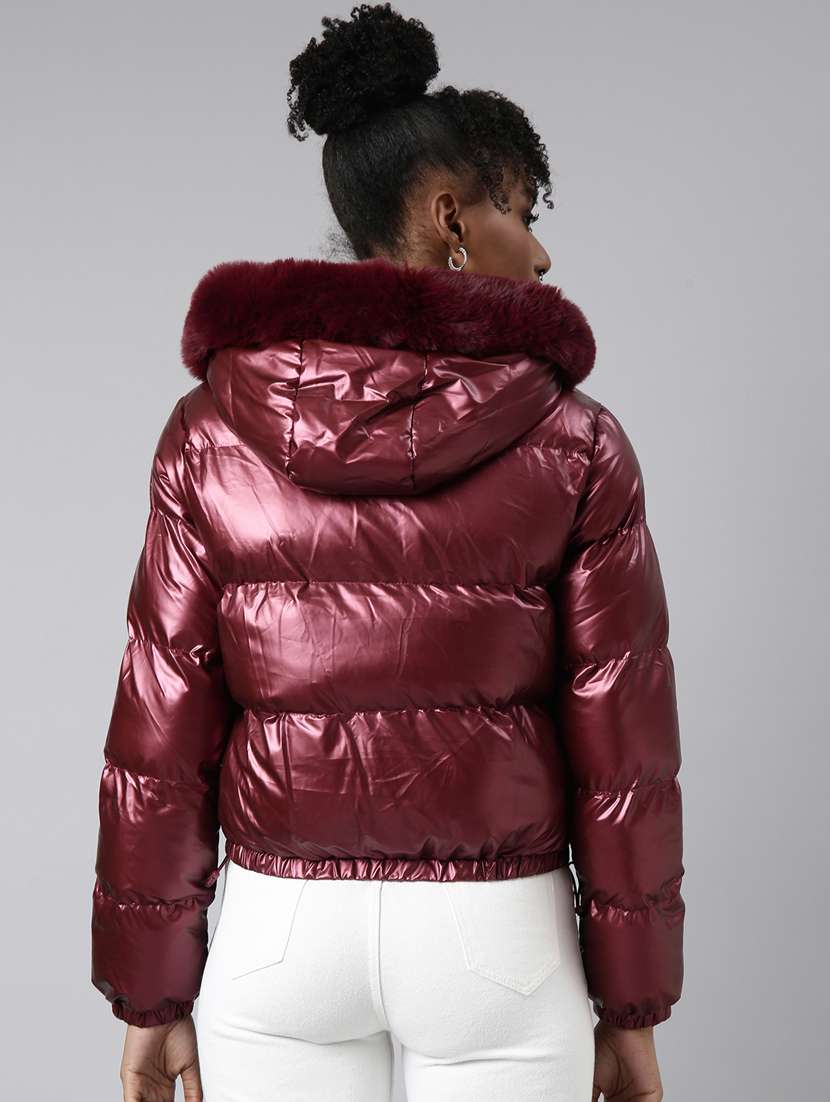 women solid long sleeve quilted jacket  - 20917140 -  Standard Image - 2