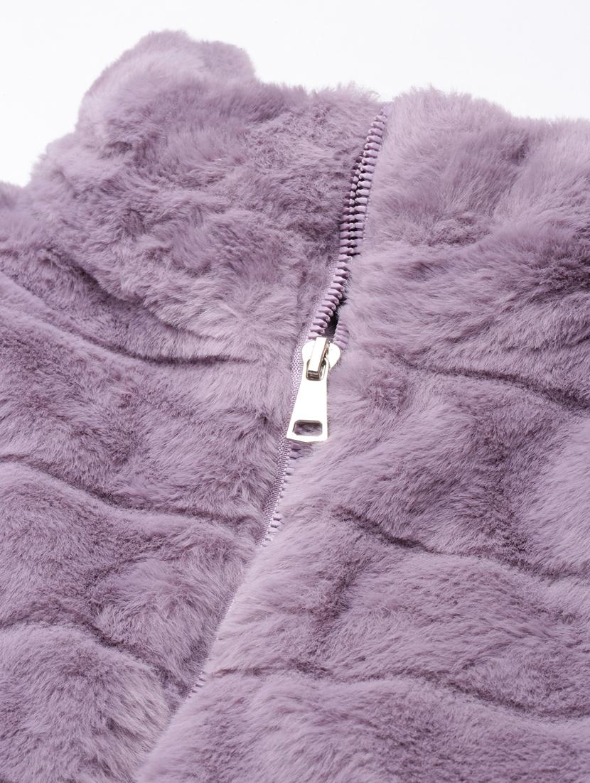 lavender faux fur jacket - 20917147 - Standard Image - 7