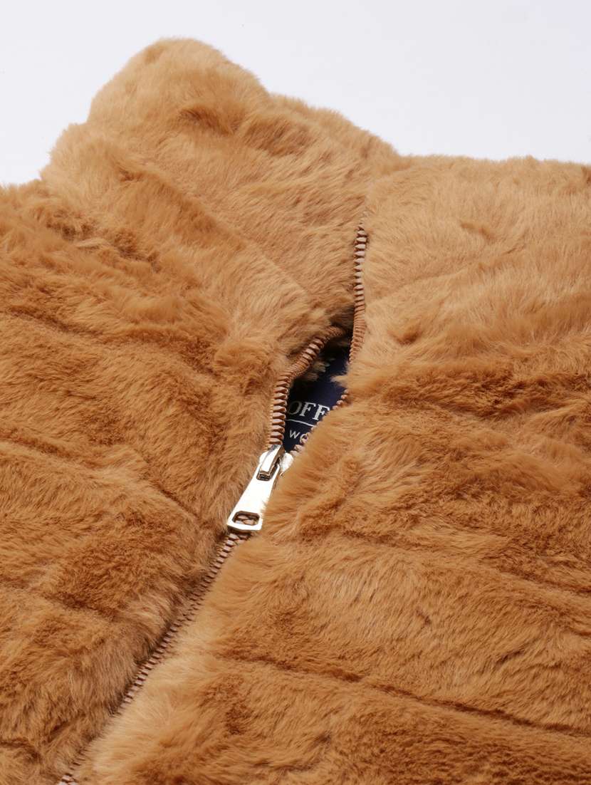 women soldi stand collar fur jacket - 20917148 -  Standard Image - 7