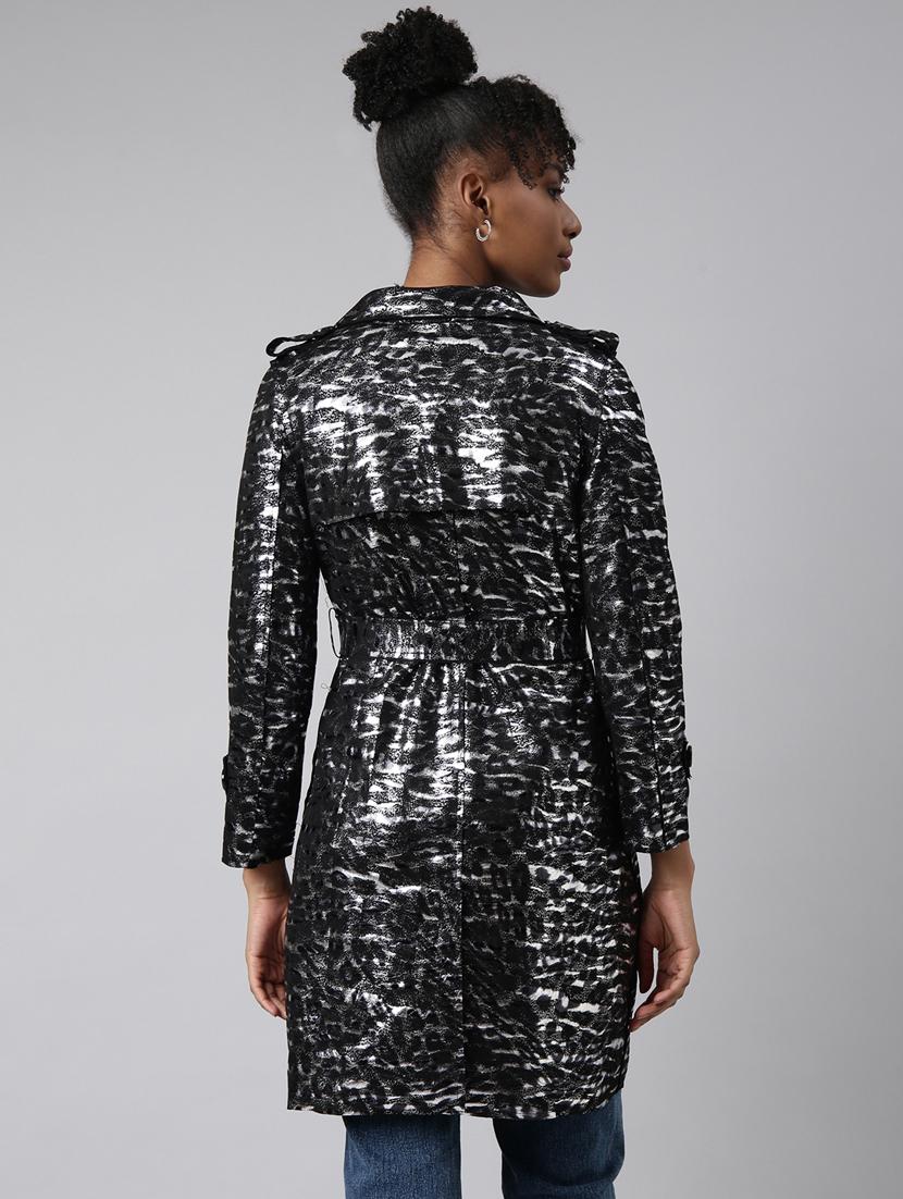 black leather animal print jacket - 20917168 - Standard Image - 2