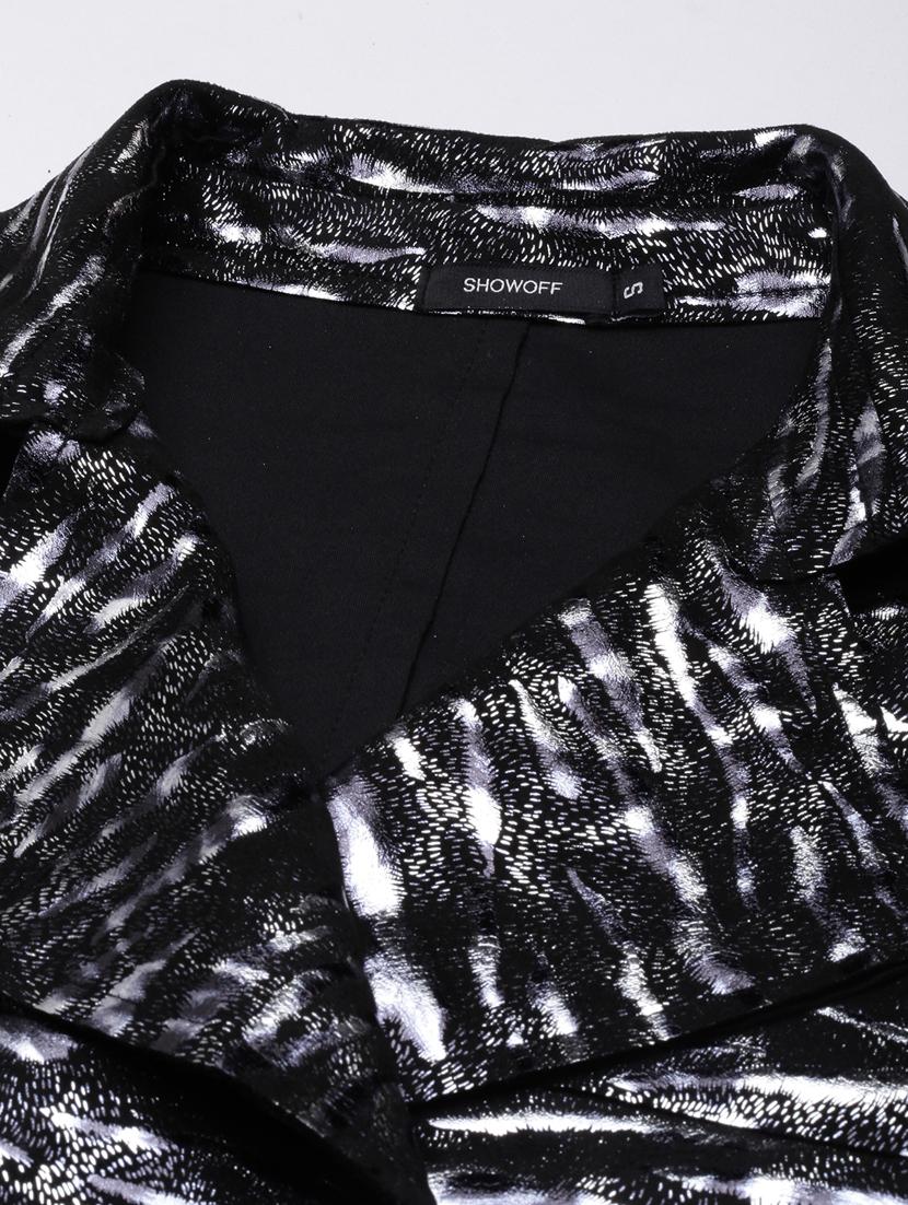 black leather animal print jacket - 20917168 - Standard Image - 7