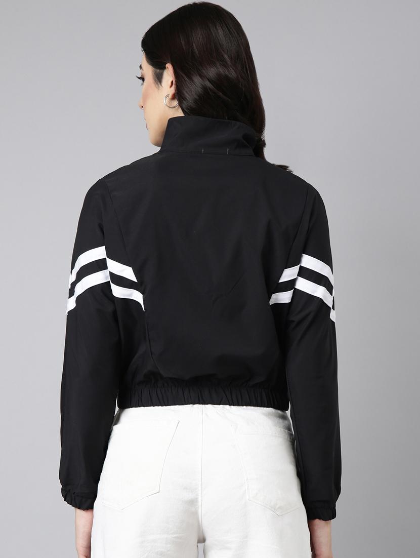 black nylon bomberbiker jacket - 20917170 - Standard Image - 2
