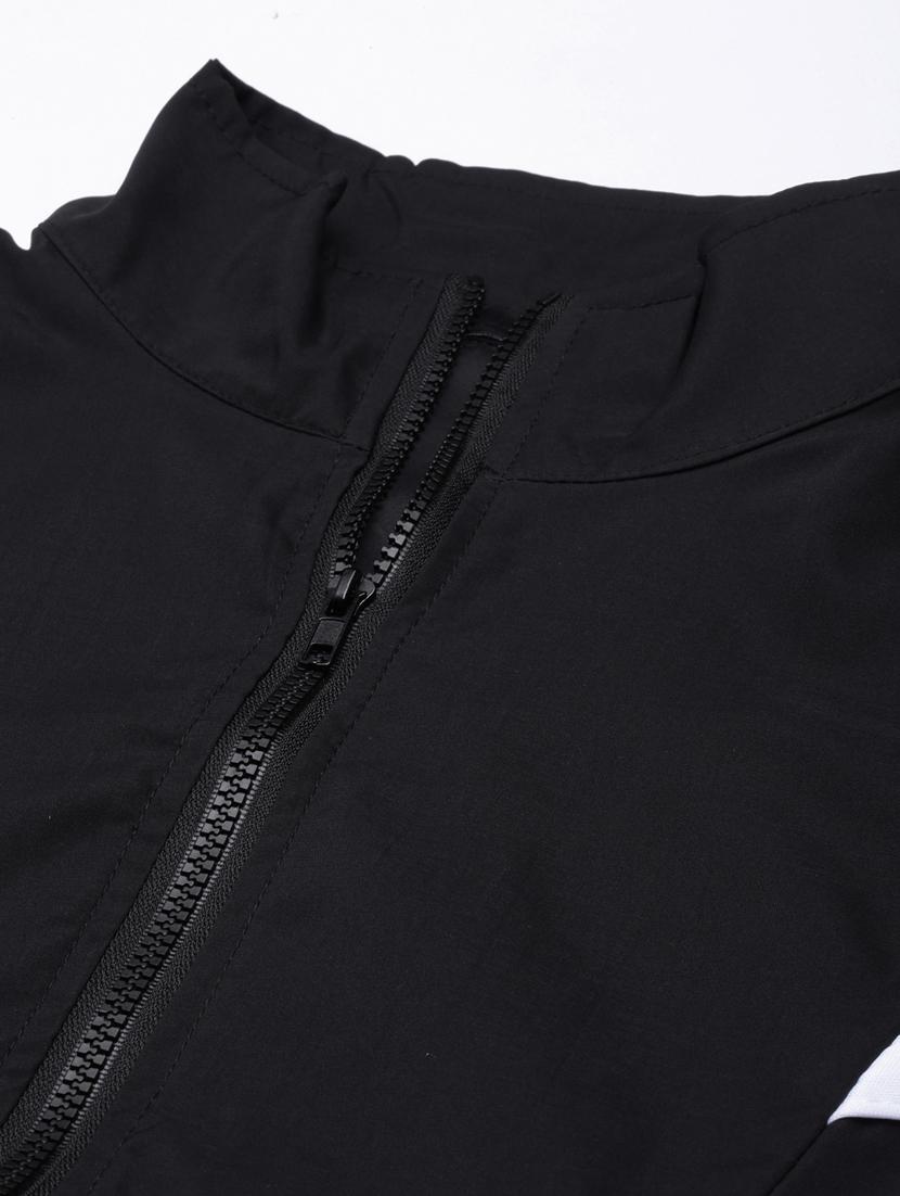 black nylon bomberbiker jacket - 20917170 - Standard Image - 7