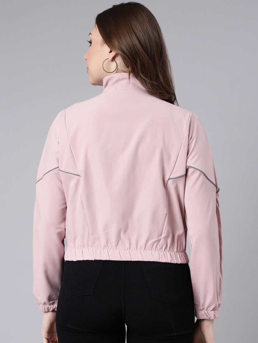 peach nylon bomberbiker jacket - 20917174 - Standard Image - 2