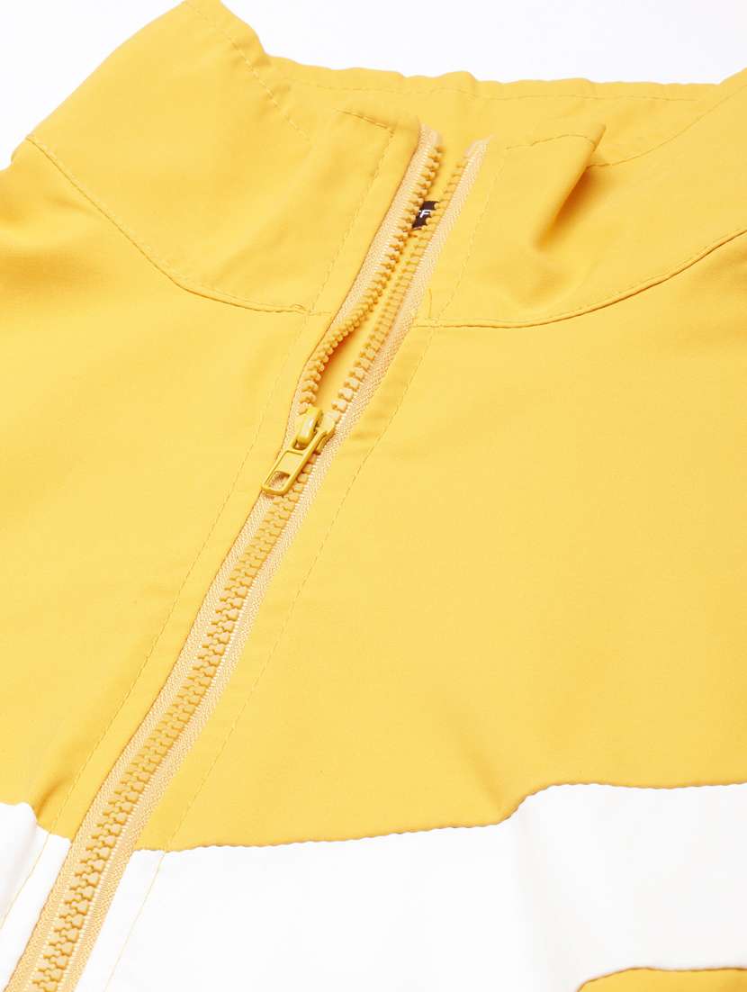mustard nylon bomberbiker jacket - 20917180 -  Standard Image - 7