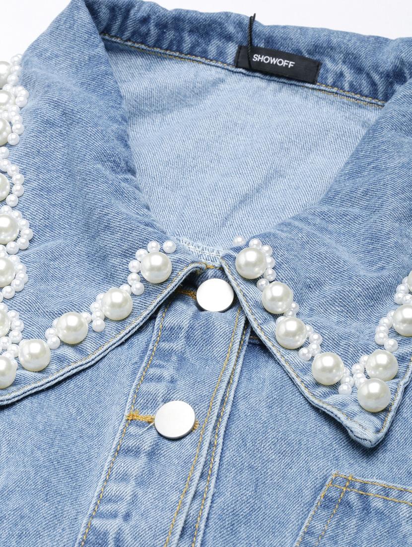 blue denim jacket - 20917191 - Standard Image - 7