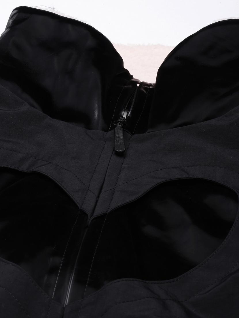 black nylon regular jacket - 20917215 - Standard Image - 7