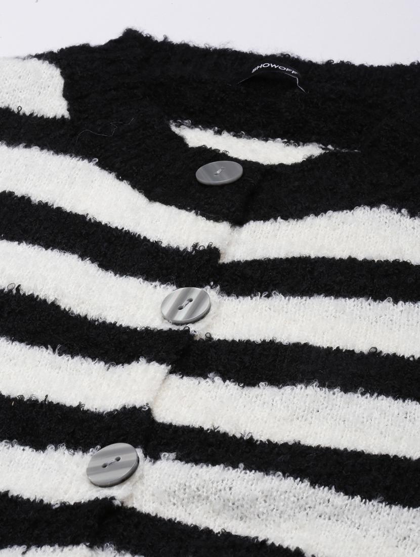 black acrylic cardigan - 20925446 - Standard Image - 7
