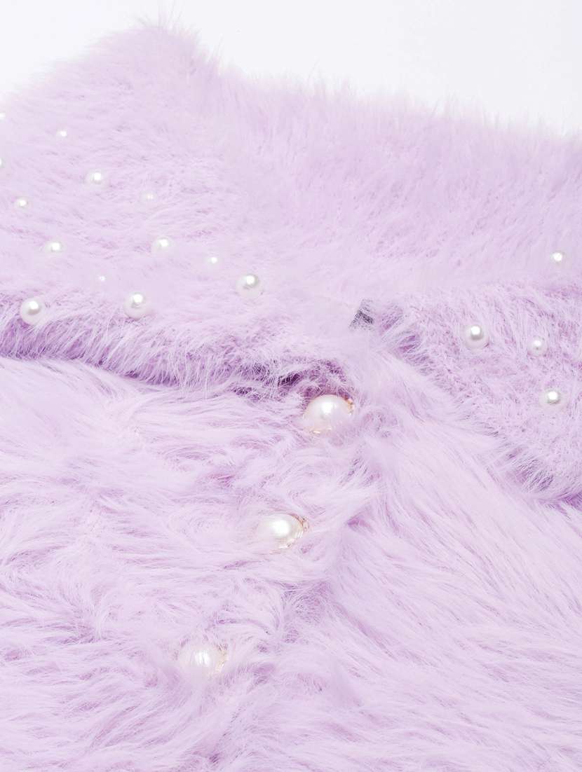 lavender acrylic cardigan - 20925455 -  Standard Image - 7