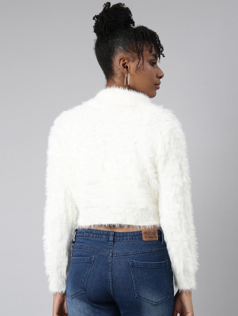 off white acrylic cardigan - 20925456 - Standard Image - 2