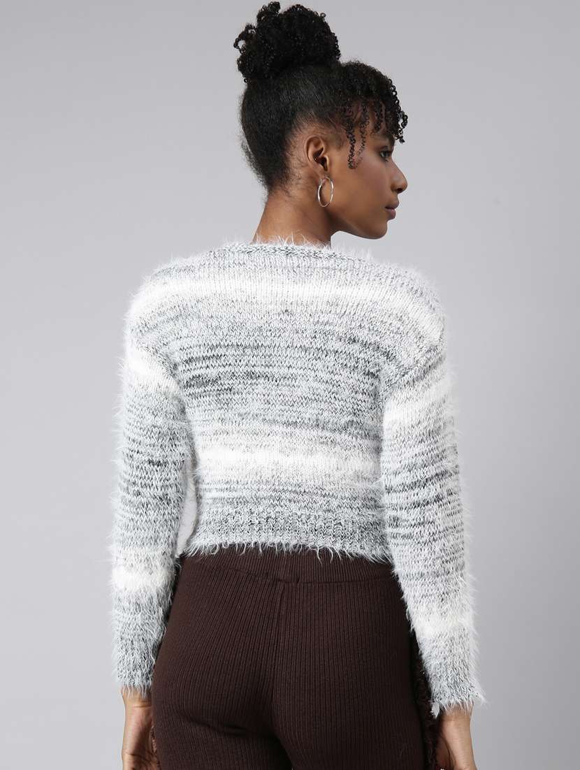 grey acrylic cardigan - 20925457 - Standard Image - 2