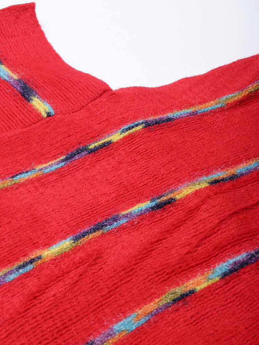 red acrylic poncho - 20926604 -  Standard Image - 7