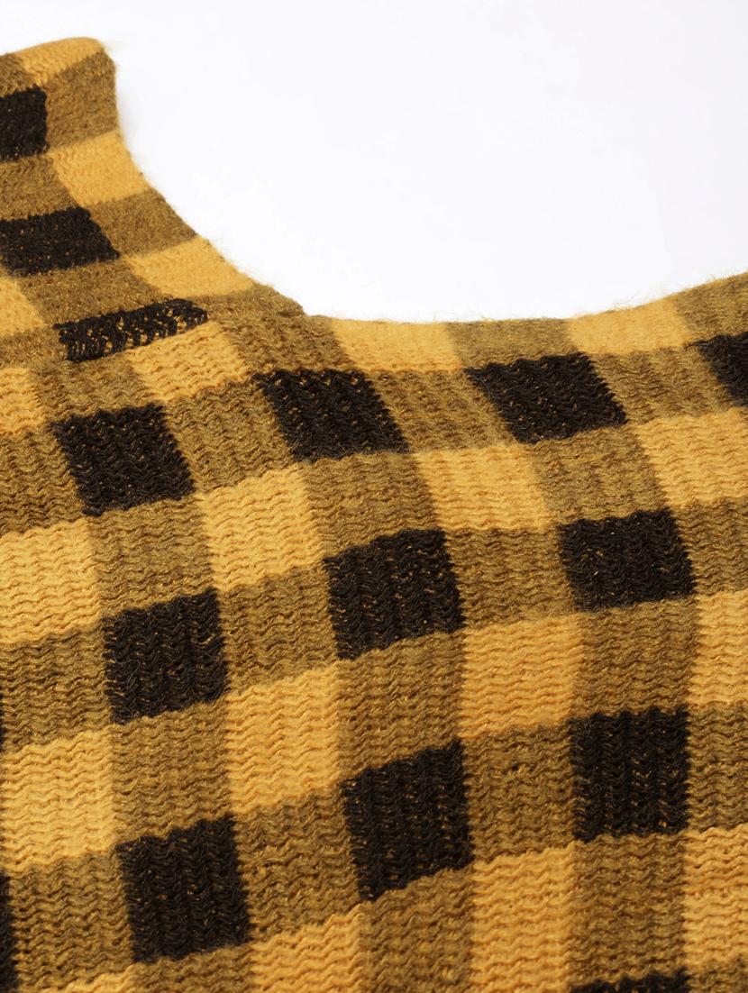 yellow acrylic poncho - 20926605 - Standard Image - 7