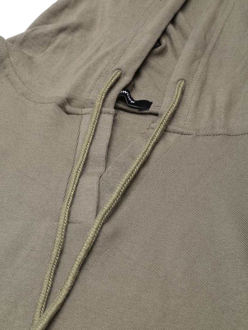 olive cotton blend plain sweatshirt - 20927782 -  Standard Image - 7