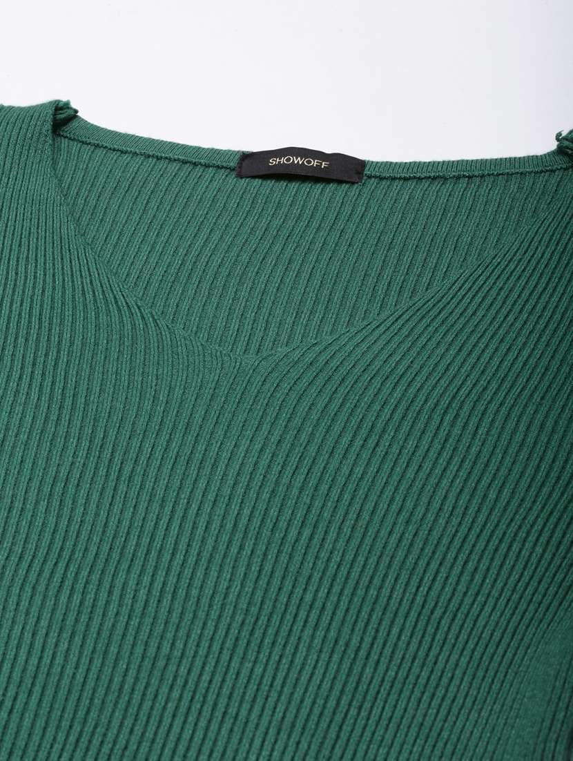 women green solid regular top - 20928686 -  Standard Image - 7