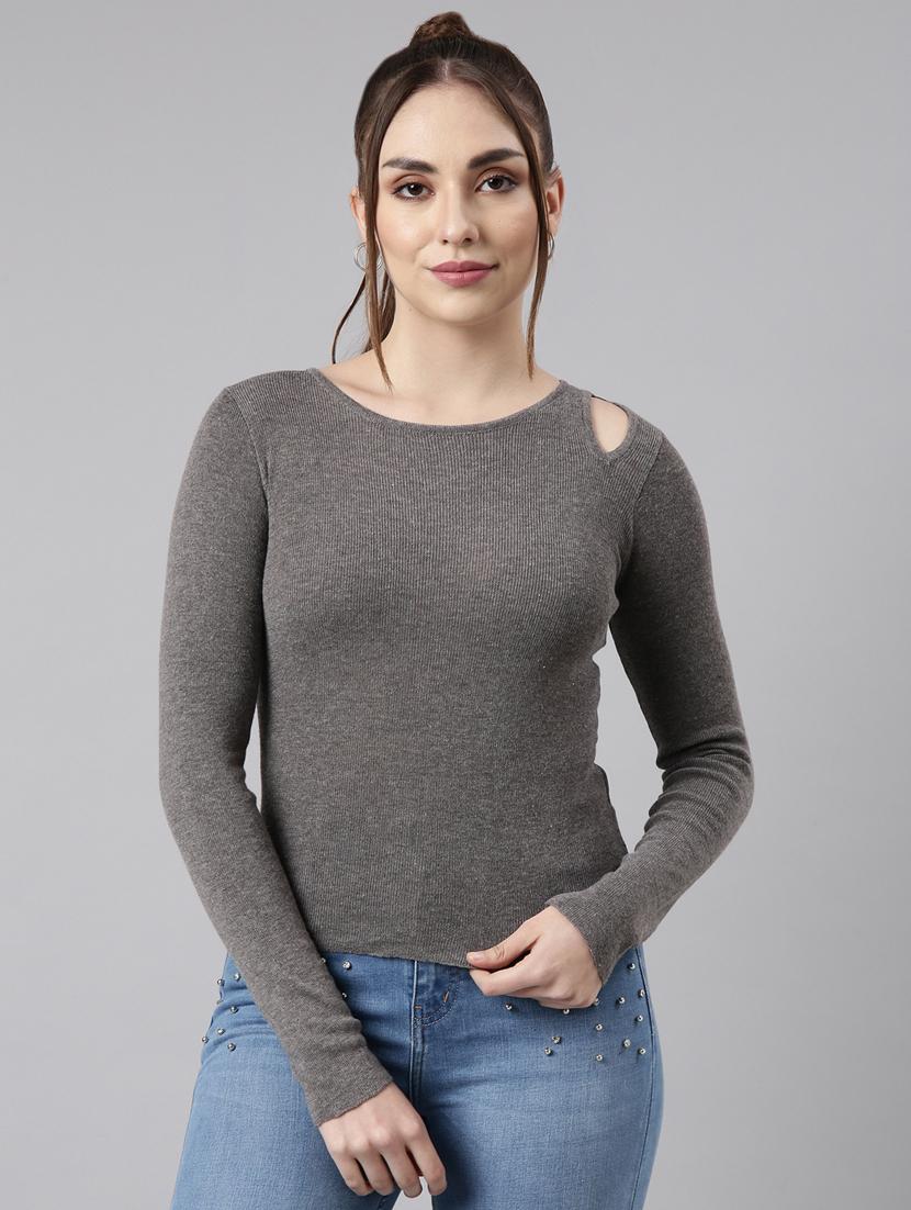 women's solid color regular top - 20928715 - Zoom Image - 0
